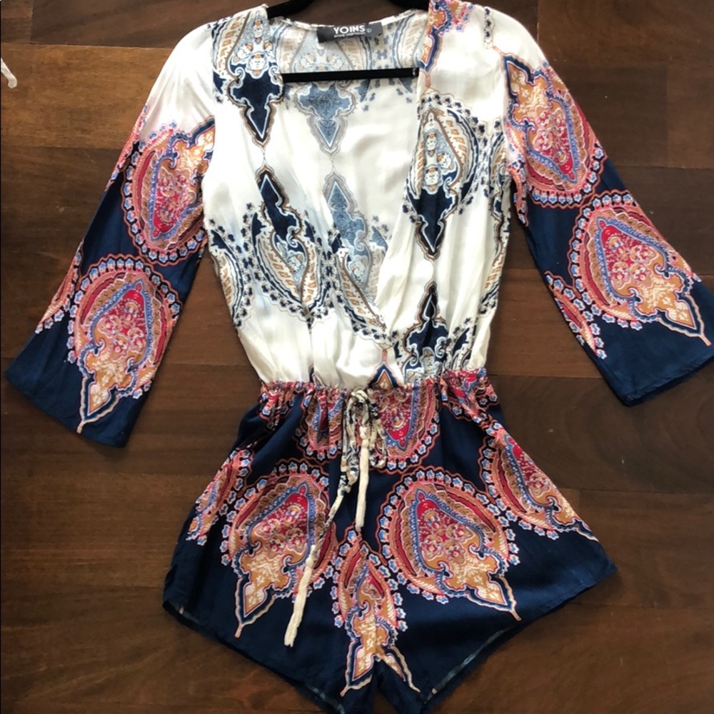 Multi-colored romper